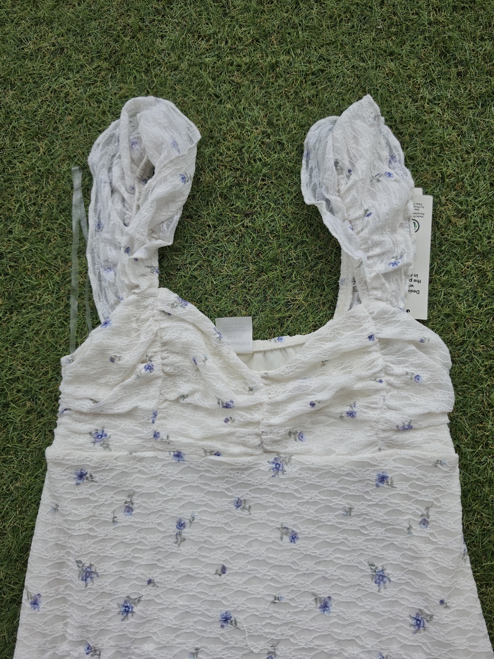 Double Ruffle Ruched Mini Dress - Picture 10 of 10